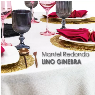 Mantel Redondo Lino Ginebra 2.90 D Arena: imagen 3