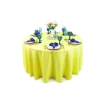 Mantel Redondo Lino Ginebra 2.90 D Amarillo