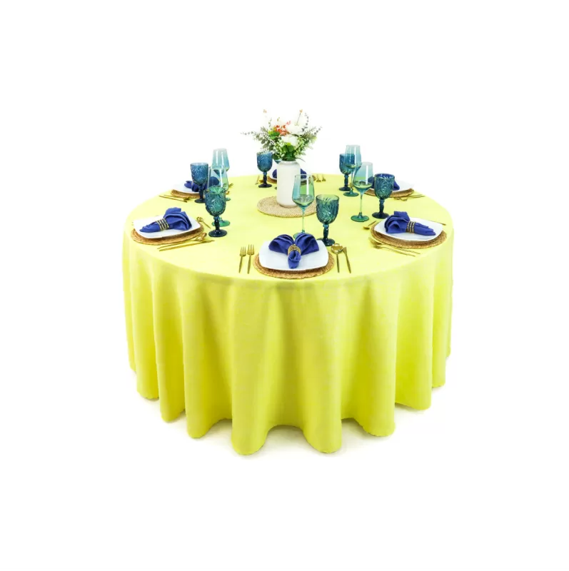 Mantel Redondo Lino Ginebra 2.90 D Amarillo
