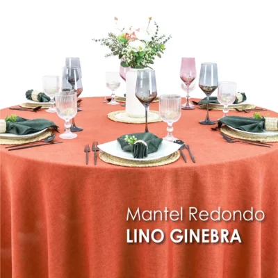 Mantel Redondo Lino Ginebra 2.90 D Shedron: imagen 3