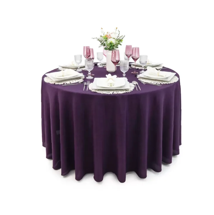 Mantel Redondo Lino Ginebra 2.90 D Uva