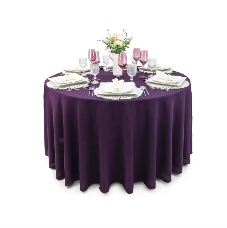 Mantel Redondo Lino Ginebra 2.90 D Uva