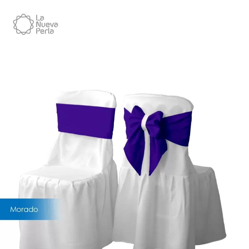 Moño Tergal Liverpool 16x170 cm Morado