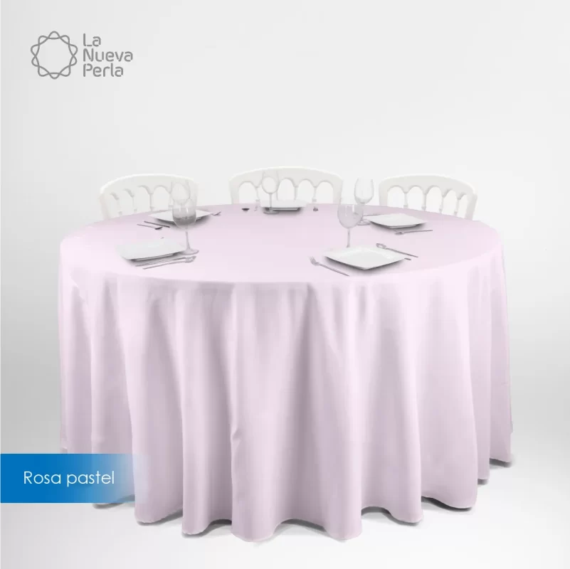 Mantel Redondo Tergal Liverpool 2.90 D Rosa Pastel