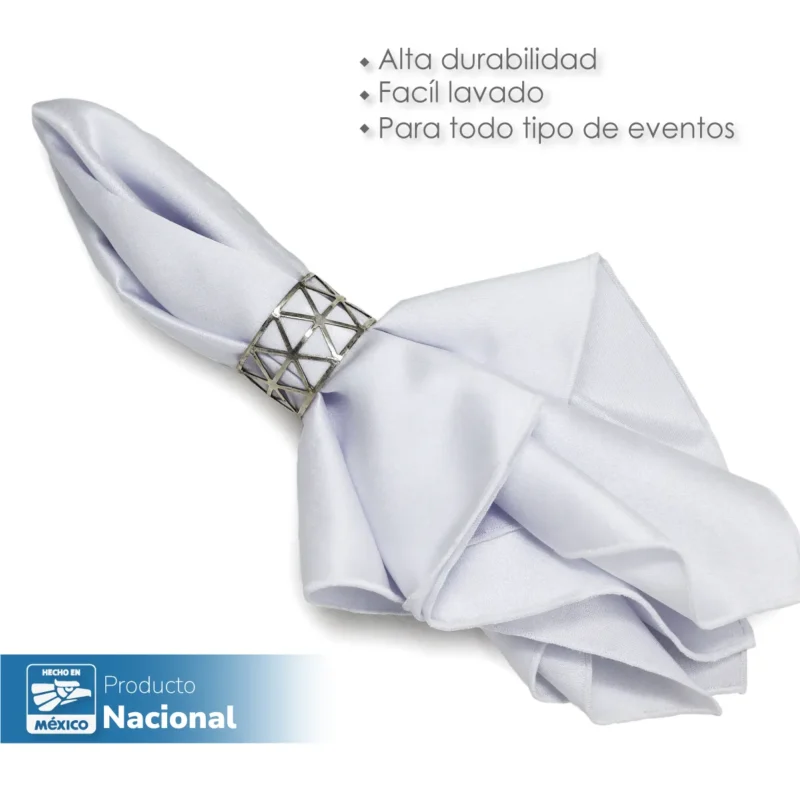 Servilleta Yackard Liso 45x45 cm Blanco
