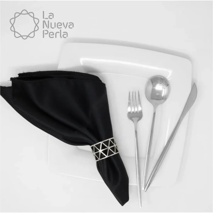 Servilleta Yackard Liso 45x45 cm Negro