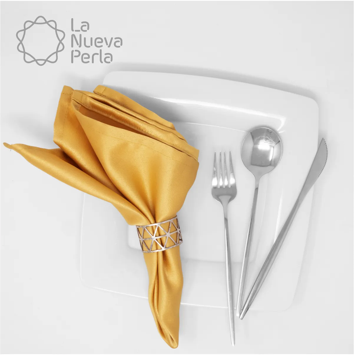 Servilleta Yackard Liso 45x45 cm Oro: imagen 6
