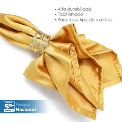 Servilleta Yackard Liso 45x45 cm Oro: imagen 5