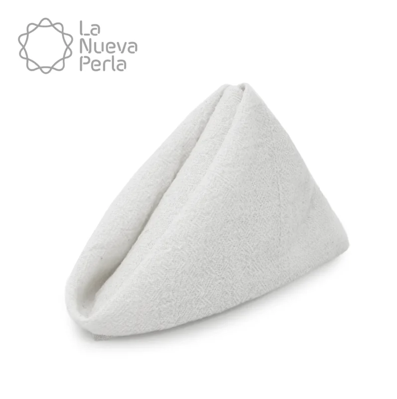 Servilleta Manta Artesanal 100% algodón 45x45 cm Blanco