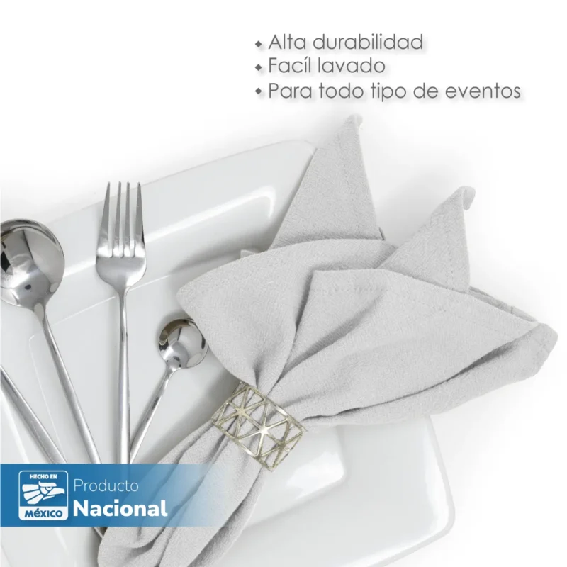 Servilleta Manta Artesanal 100% algodón 45x45 cm Blanco