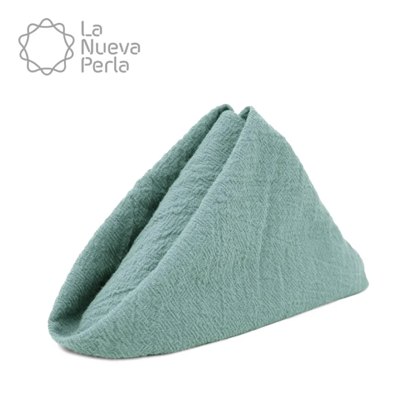 Servilleta Manta Artesanal 100% algodón 45x45 cm Azul Cemento