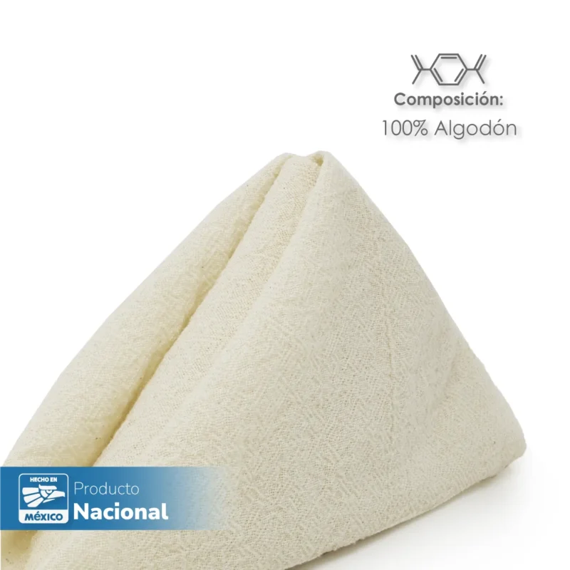 Servilleta Manta Artesanal 100% algodón 45x45 cm Lavada