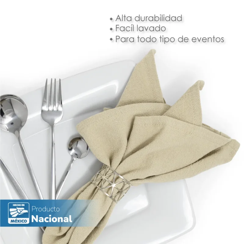 Servilleta Manta Artesanal 100% algodón 45x45 cm Lavada