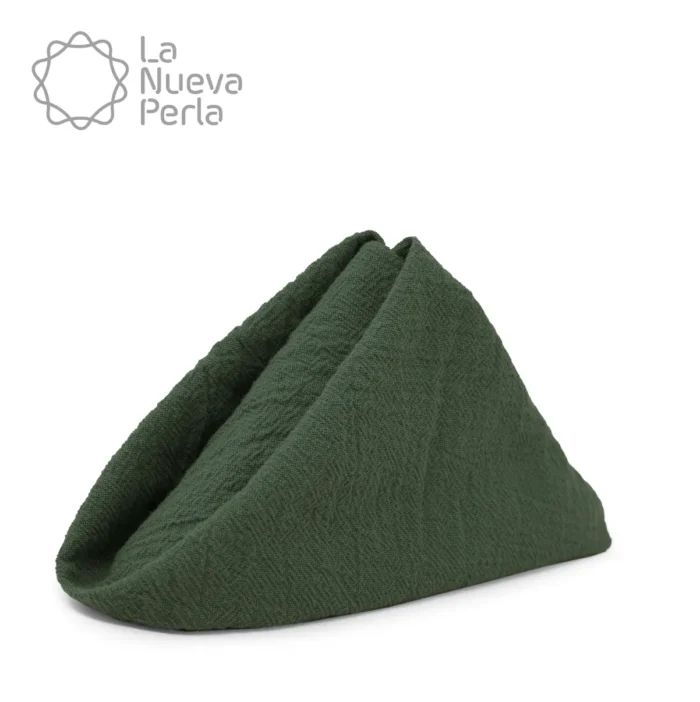 Servilleta Manta Artesanal 100% algodón 45x45 cm Verde Militar