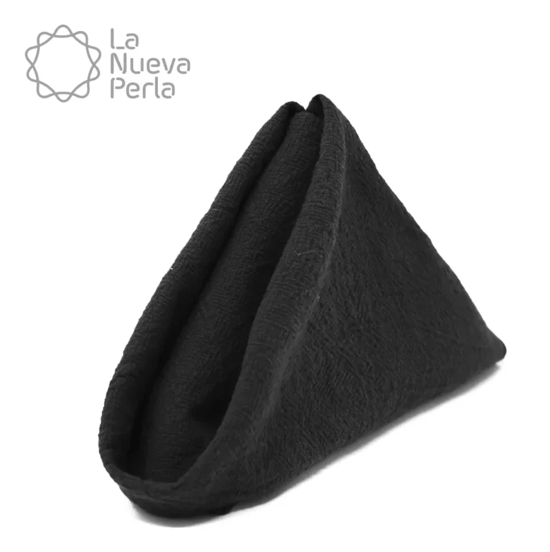 Servilleta Manta Artesanal 100% algodón 45x45 cm Negro