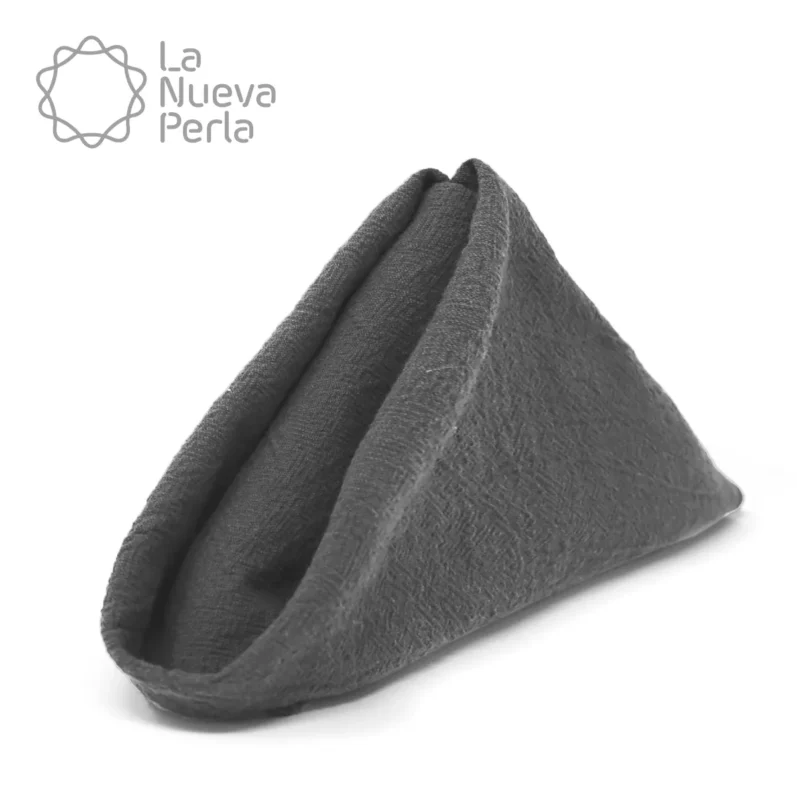 Servilleta Manta Artesanal 100% algodón 45x45 cm Gris Oxford
