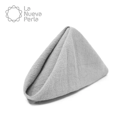 Servilleta Manta Artesanal 100% algodón 45x45 cm Plata