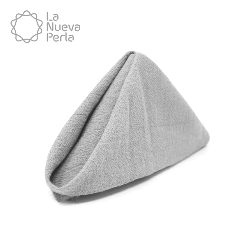 Servilleta Manta Artesanal 100% algodón 45x45 cm Plata