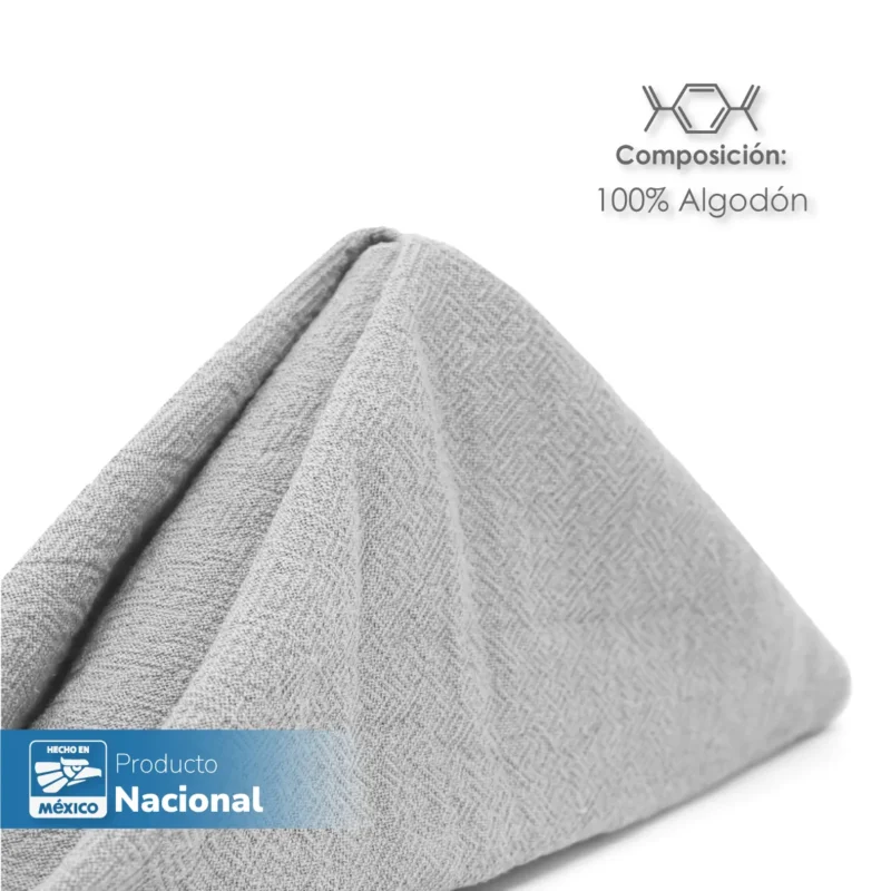 Servilleta Manta Artesanal 100% algodón 45x45 cm Plata