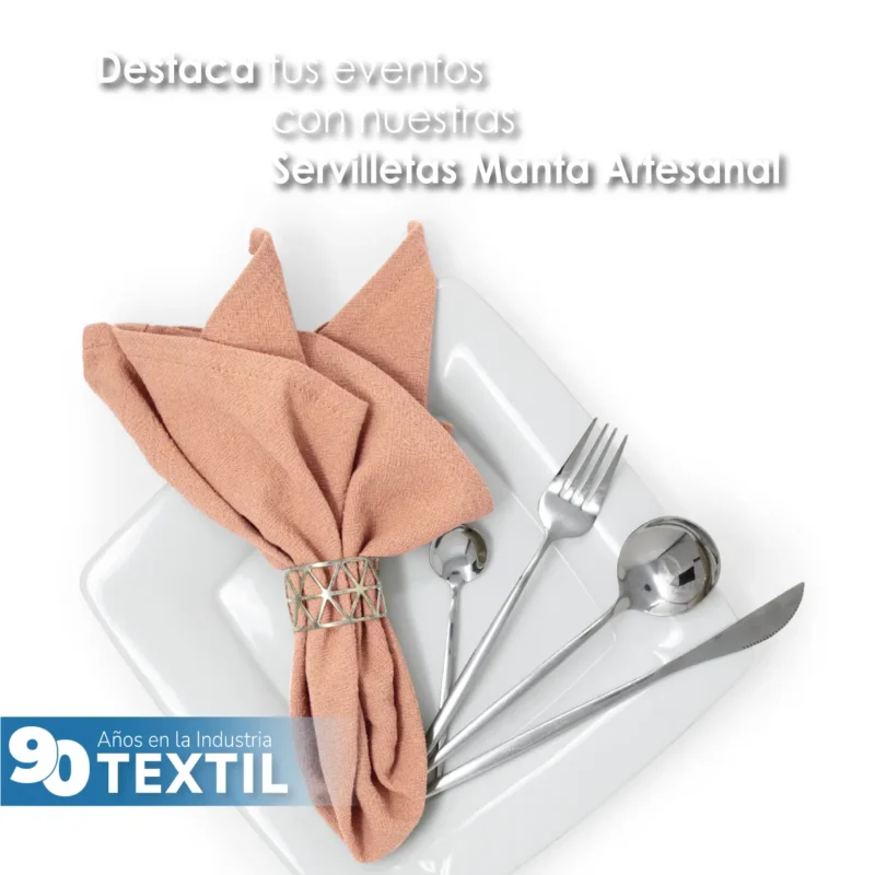 Servilleta Manta Artesanal 100% algodón 45x45 cm Rous
