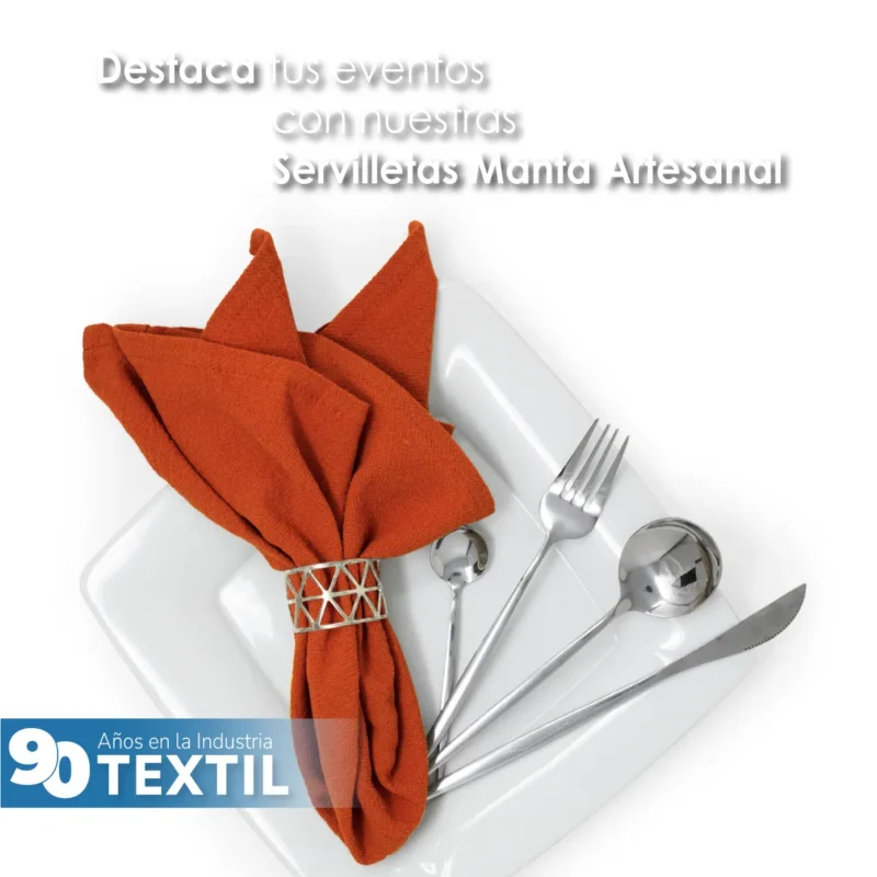 Servilleta Manta Artesanal 100% algodón 45x45 cm Shedron