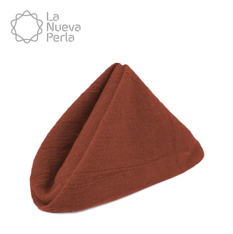 Servilleta Manta Artesanal 100% algodón 45x45 cm Tabaco