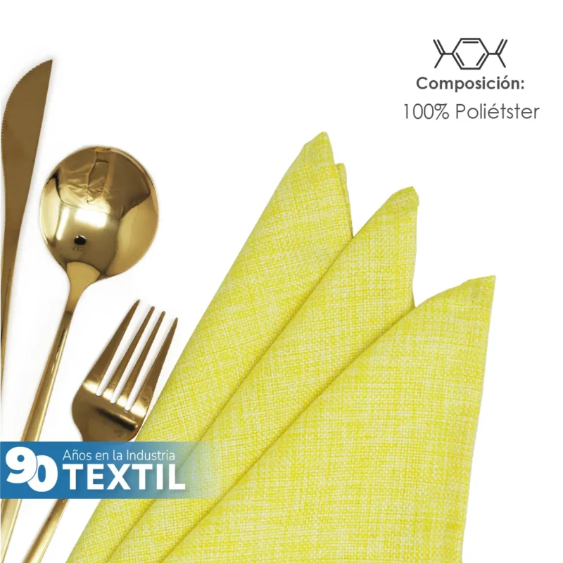 Servilleta Lino Ginebra 45x45 cm Amarillo