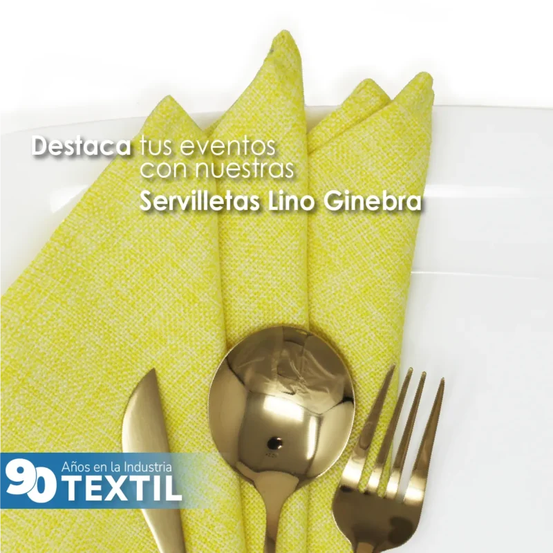 Servilleta Lino Ginebra 45x45 cm Amarillo