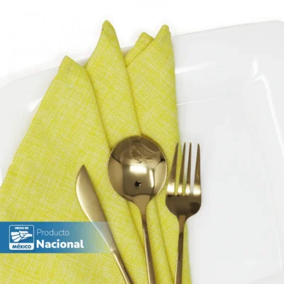Servilleta Lino Ginebra 45x45 cm Amarillo: imagen 5
