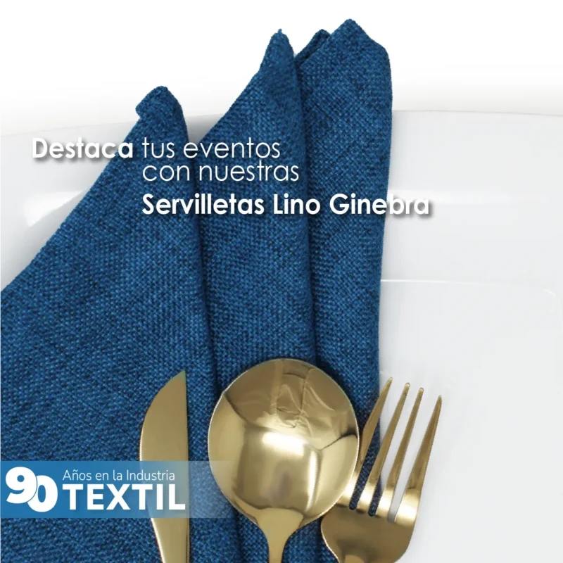 Servilleta Lino Ginebra 45x45 cm Azul Marino
