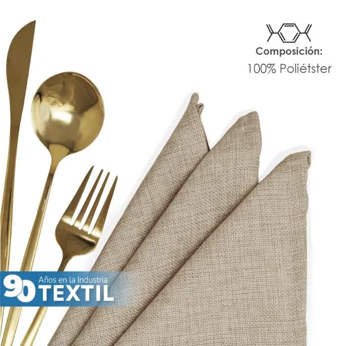 Servilleta Lino Ginebra 45x45 cm Beige