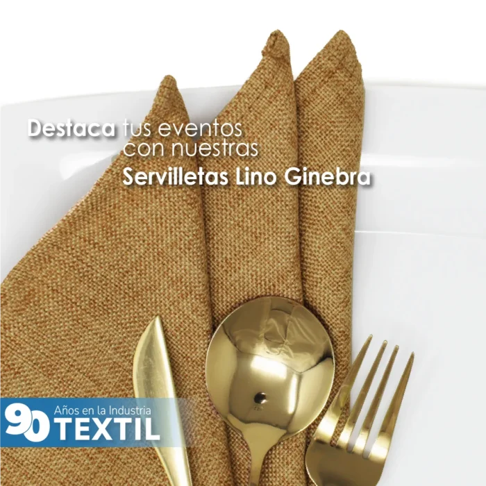 Servilleta Lino Ginebra 45x45 cm Camello