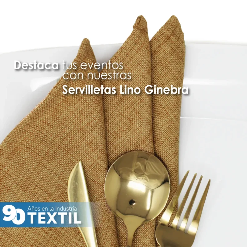 Servilleta Lino Ginebra 45x45 cm Camello