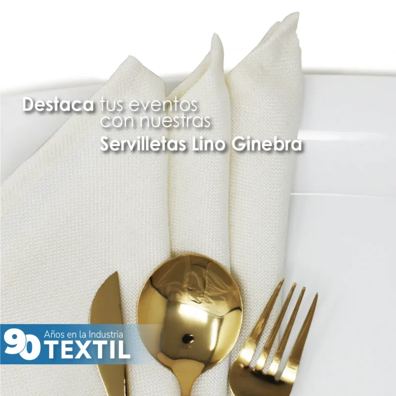 Servilleta Lino Ginebra 45x45 cm Hueso