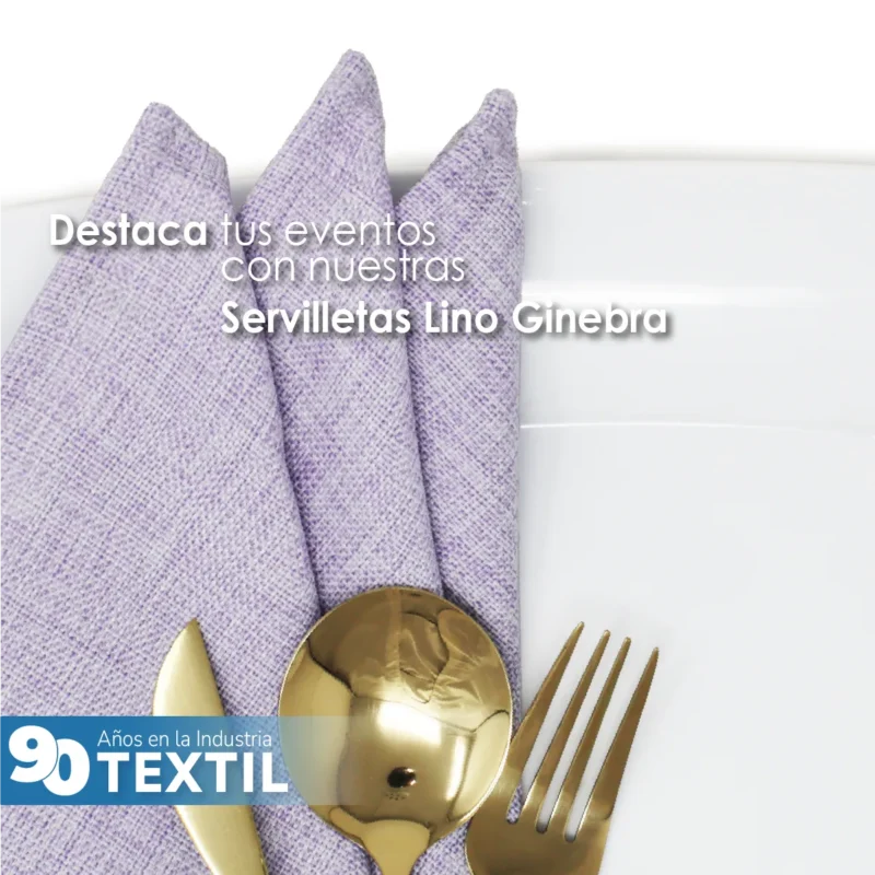 Servilleta Lino Ginebra 45x45 cm Lila
