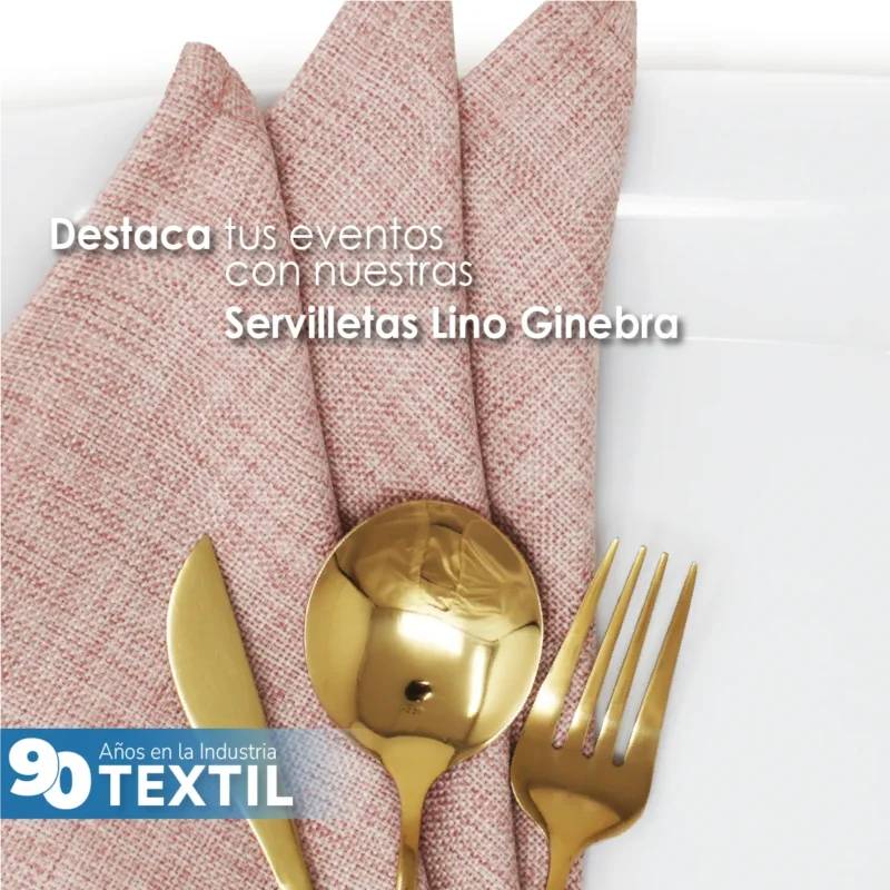 Servilleta Lino Ginebra 45x45 cm Palo de Rosa Obscuro