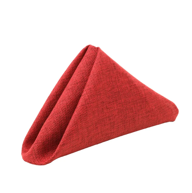 Servilleta Lino Ginebra 45x45 cm Rojo