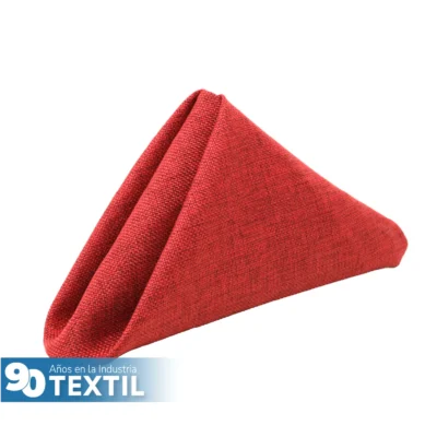 Servilleta Lino Ginebra 45x45 cm Rojo: imagen 4