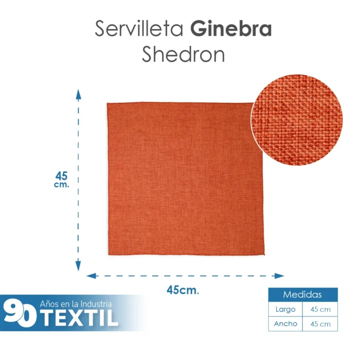 Servilleta Lino Ginebra 45x45 cm Shedron