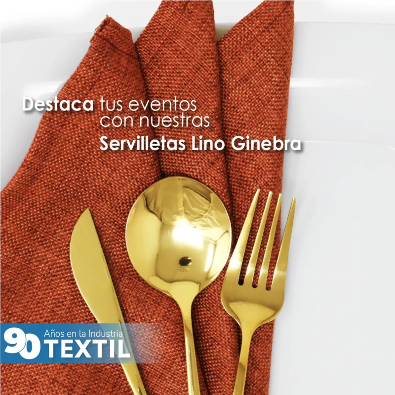 Servilleta Lino Ginebra 45x45 cm Tabaco