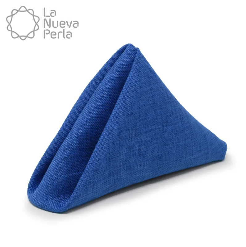 Servilleta Lino Ginebra 45x45 cm Azul Rey