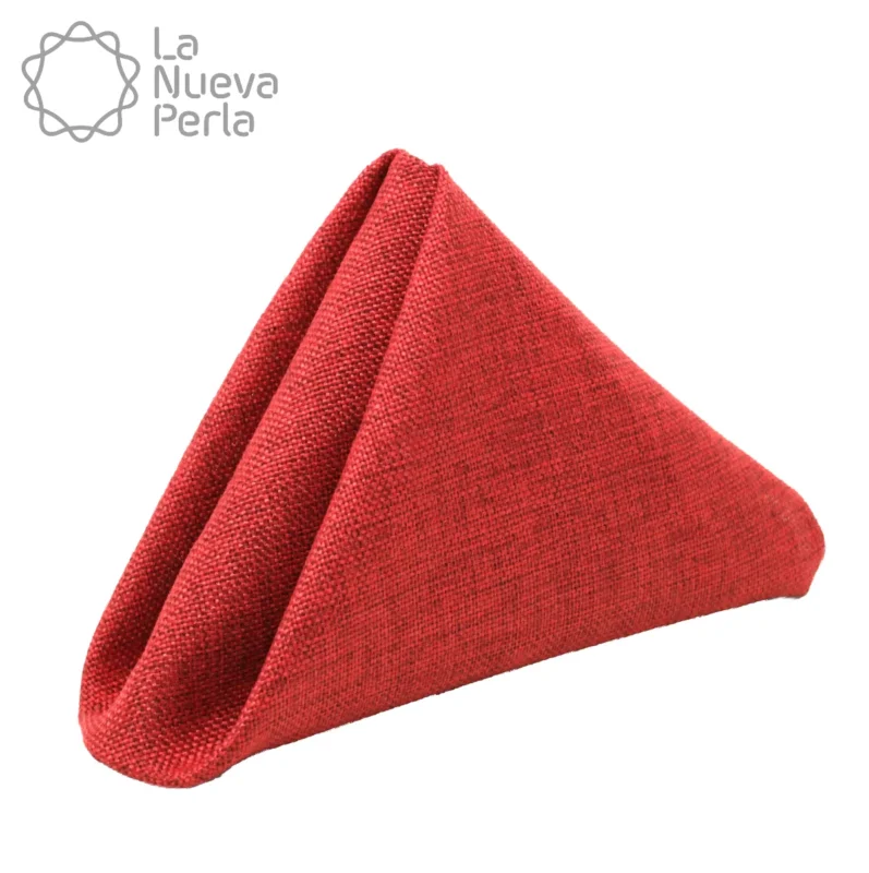 Servilleta Lino Ginebra 45x45 cm Rojo