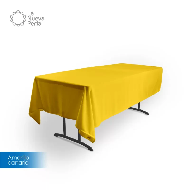 Mantel Tablón Tergal Liverpool 220x145 cm Amarillo Canario