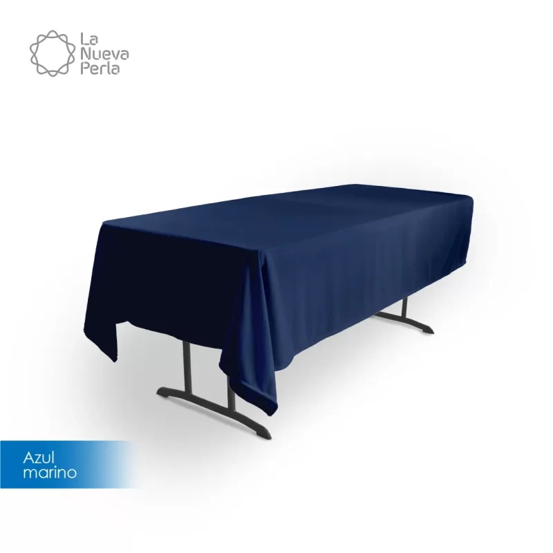 Mantel Tablón Tergal Liverpool 220x145 cm Azul Marino
