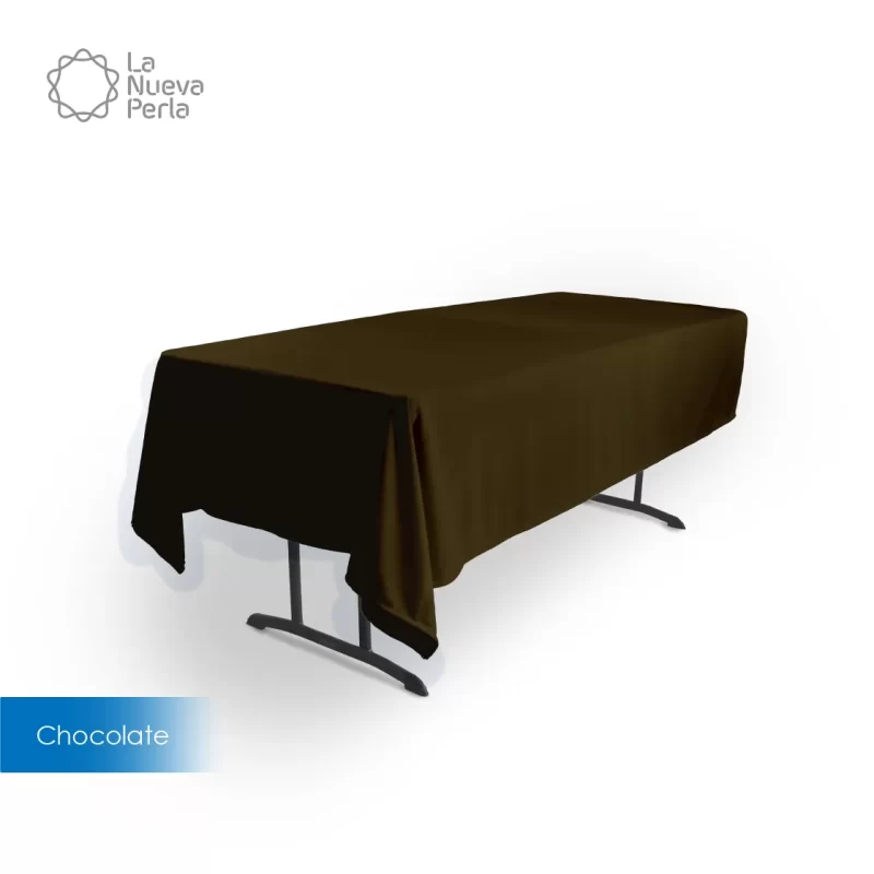 Mantel Tablón Tergal Liverpool 220x145 cm Chocolate