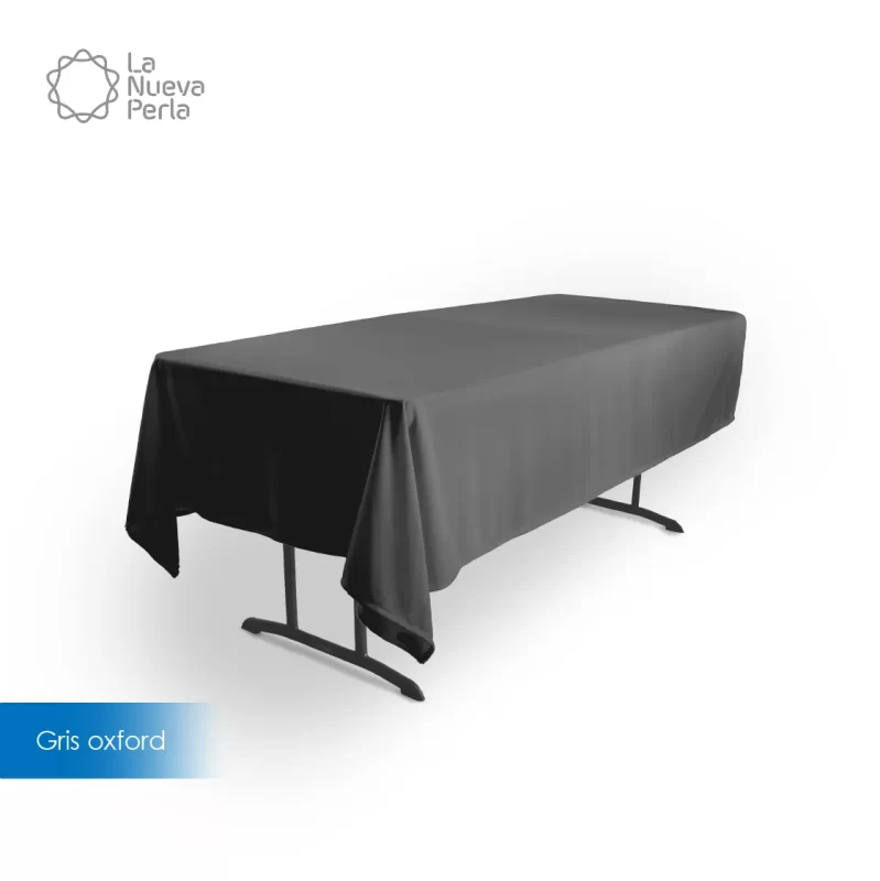 Mantel Tablón Tergal Liverpool 220x145 cm Gris Oxford