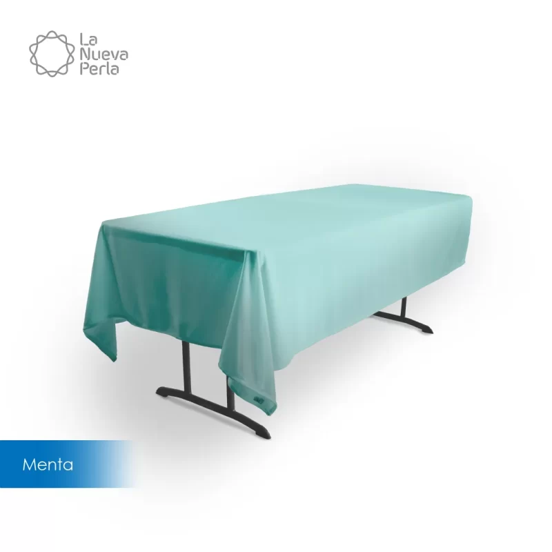 Mantel Tablón Tergal Liverpool 255x145 cm Menta