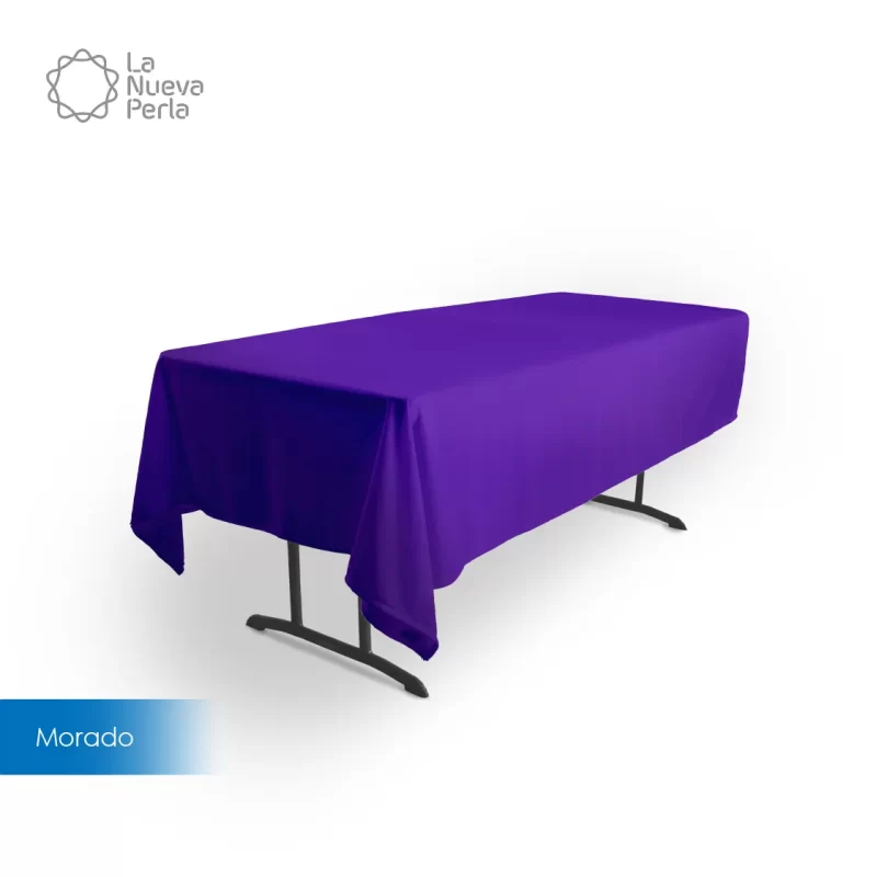 Mantel Tablón Tergal Liverpool 255x145 cm Morado