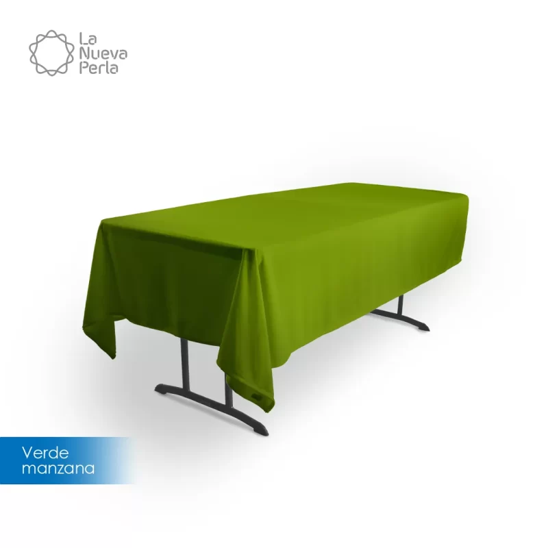 Mantel Tablón Tergal Liverpool 255x145 cm Verde Manzana