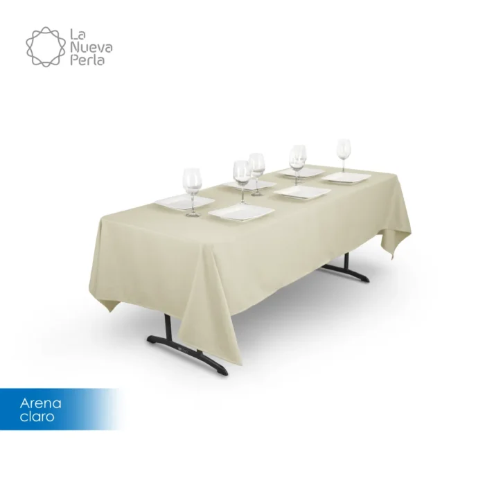 Mantel Tablón Lino Venecia 220X145 cm (para tablón 120x60 cm) Aguacate